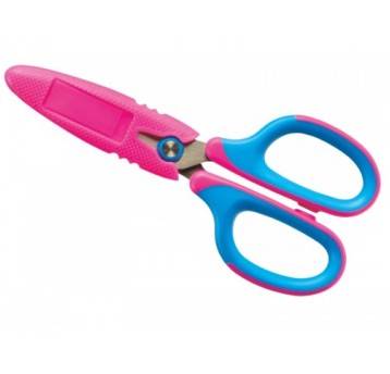 NOŻYCZKI SZKOLNE 135MM NIEB.-RÓŻOWE GN265-NR 9338