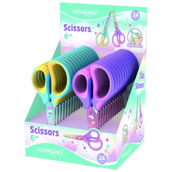 NOŻYCZKI SZKOLNE PASTEL 15,5CM MIĘKKIE 6270 A'24