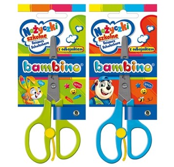 NOŻYCZKI SZKOLNE Z ODBOJNIKIEM MINI ZOO 2953