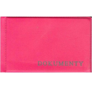 OKŁADKA NA DOKUMENTY MAŁE PINK A'10