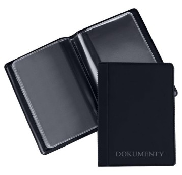 OKŁADKA NA DOKUMENTY MINI STANDARD CZARNY 0209