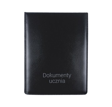 OKŁADKA NA DOKUMENTY UCZNIA PION CZARNA 6804 A'10