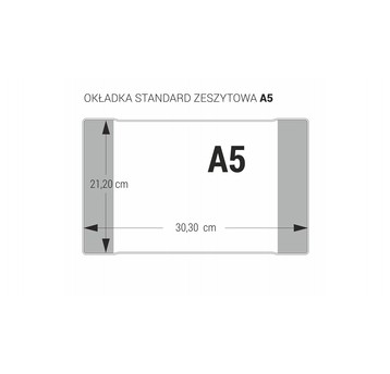 OKŁADKA NA ZESZYT A5-212 (IKS ZESZYT A5) (50) 9438