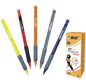 OŁÓWEK AUT. BIC MATIC GRIP 0,7MM Z GUMKĄ A'12 4619