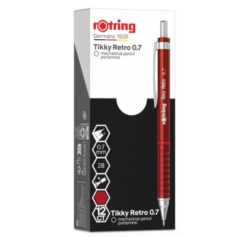 OŁÓWEK AUTOMAT ROTRING RETR CZERWONY 0,7 6316 A'12