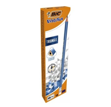 OŁÓWEK BIC EVO TRIANGLE Z GUMKĄ (12) 8375