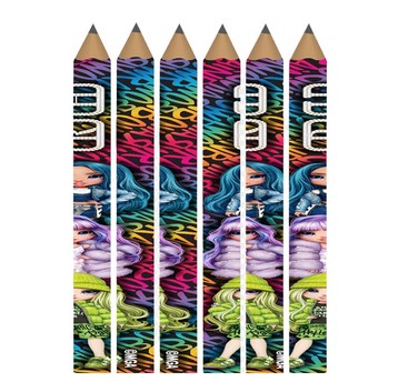 Ołówek grafitowy trójkątny HB Rainbow High A'36