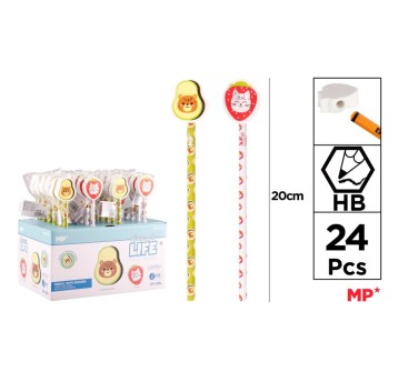 Ołówek+Gumka Avocado Life 5356 A'24