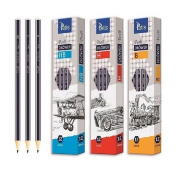 OŁÓWEK PIXELL HEKSAGENOWY HB (12)