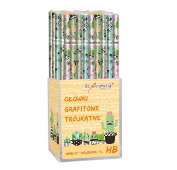 OŁÓWEK TRÓJKĄTNY HB CACTI (72) 9488