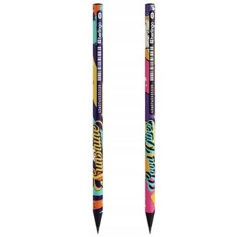 OŁÓWEK Z CZARNEGO DREWNA HB GROOVY MIX KOL A'72