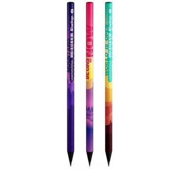 OŁÓWEK Z CZARNEGO DREWNA HB SCENIC MIX KOL A'72