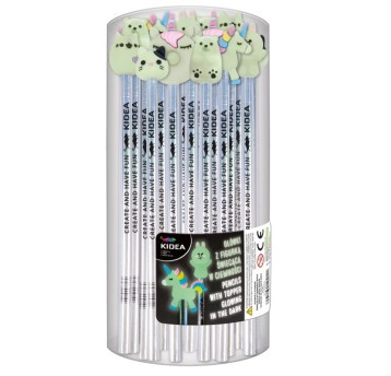 OŁÓWEK Z FIGURKĄ ŚWIECĄCĄ W CIEMN. KIDEA a"24 4222