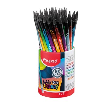 OŁÓWEK Z GUMKĄ ENERGY HB W KUBKU(72)