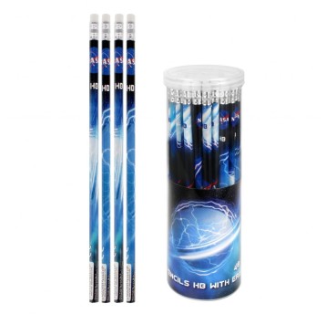 OŁÓWEK Z GUMKĄ HB NASA STK TUBA A'48 8442