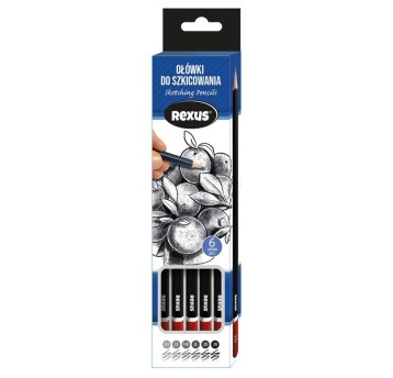 OŁÓWKI DO SZKICOWANIA 6SZT. 3180 OD 2H DO 3B