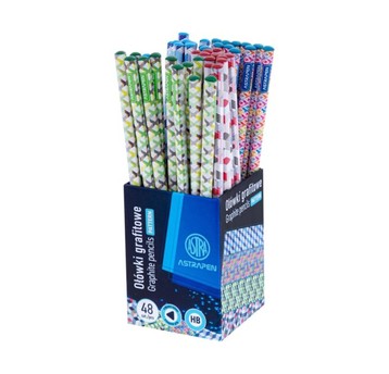 Ołówki grafitowe trójk HB ASTRAPEN Patterns A''48