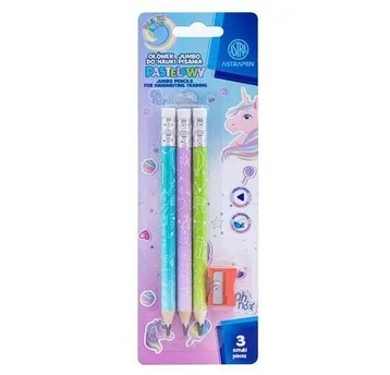Ołówki grafitowe trójkątne HB jumbo ASTRAKIDS UNIC