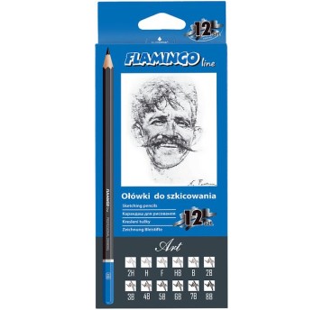 OŁÓWKI TECHNICZNE 8B-2H 12SZT.