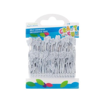 OZDOBA DEK TAŚMA SPRZYL MROZ 2M/4,2 CM 0637