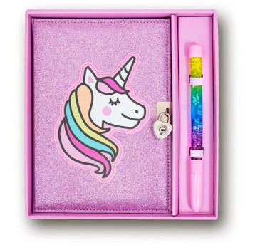 PAMIĘTNIK BROKATOWY JEDNOROŻEC ZESTAW 6222