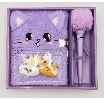 PAMIĘTNIK KOTEK ZESTAW Z DŁUGOPISEM 9483