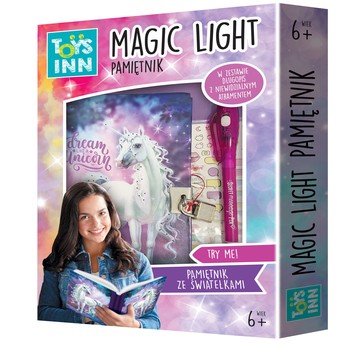 PAMIĘTNIK MAGIC LIGHT UNICORN 7823