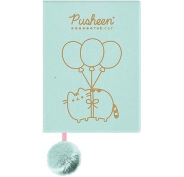 PAMIĘTNIK NOTES PLUSZOWY MIĘT. A5/96K PUSHEEN 8013