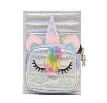 Pamiętnik Unicorn z kieszonką biały 8714