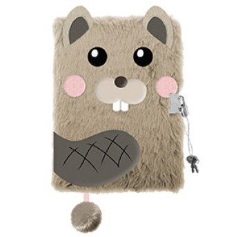 PAMIĘTNIK Z KŁÓDKĄ 3D WŁOCHACZ A5 96K BEAVER