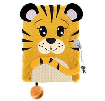 PAMIĘTNIK Z KŁÓDKĄ 3D WŁOCHACZ A5 96K TIGER