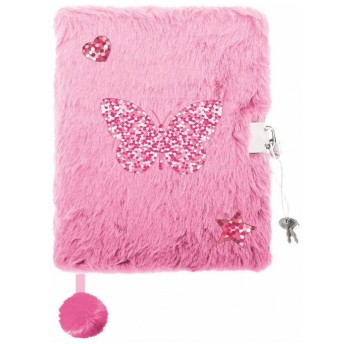 PAMIĘTNIK Z KŁÓDKĄ WŁOCH. A5/96K SHINY BUTTERFLY