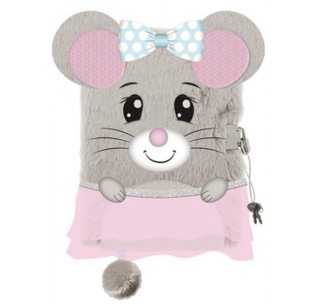 PAMIĘTNIK Z KŁÓDKĄ WŁOCHACZ A5/96K MOUSE 9576