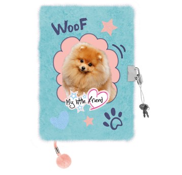 PAMIĘTNIK Z KŁÓDKĄ WŁOCHACZ A5 96K MY LITTLE FRIE