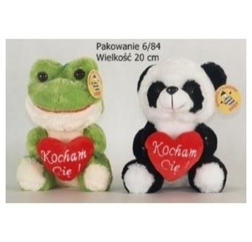 PANDA/ŻABKA Z SERCEM KOCHAM CIĘ 8076