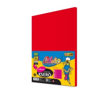 PAPIER KSERO A4 160G 100K IT250 CZERWONY 2354