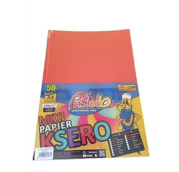PAPIER KSERO A4 160G 50K IT250 CZERWONY 7274
