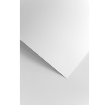 PAPIER OZDOBNY GŁADKI BIAŁY SATYNOWANY (50) 120G.