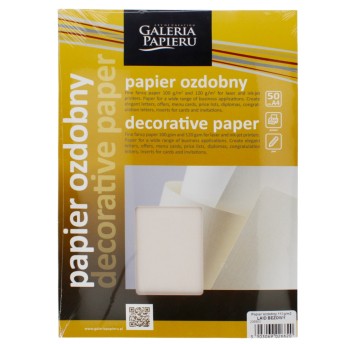 PAPIER OZDOBNY LAID BEŻOWY 50SZT./OP. 110G. 6620