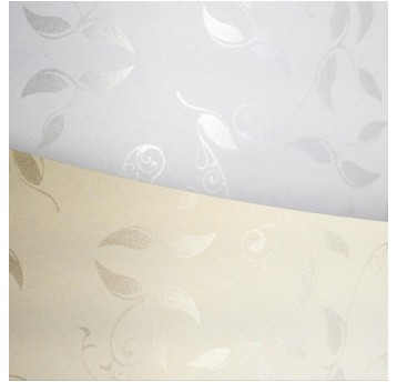 PAPIER OZDOBNY LIANA BIAŁY 100G/M2 (50)