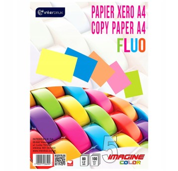 PAPIER XERO A4/100K 5 KOLORÓW FLUO A' 6494