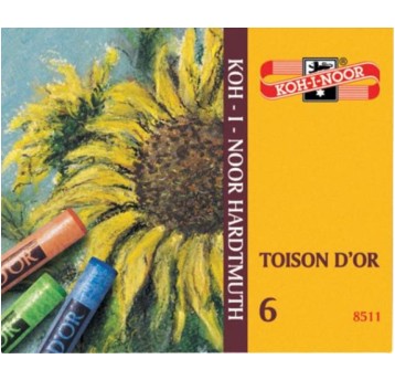 PASTELE 8511/6 TOISON DOR 6KOL. 0972