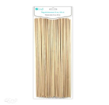 PATYCZKI DREWNIANE 25 CM, 100 SZT. 8373