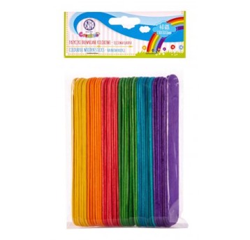 PATYCZKI DREWNIANE KOLOROWE ASTRA CREATIVO 4403