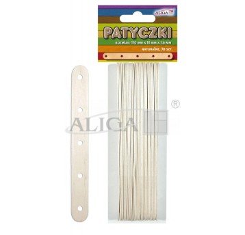 Patyczki kreatywne PK-0180 bezbarwne 30szt. 0180