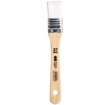 Pędzel hobby, biały nylon, płaski 27mm 9316