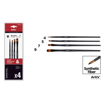 Pędzle syntetyczne zes 4szt./opakowanie 3315 A'12