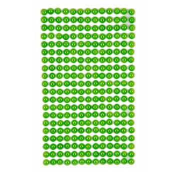 PEREŁKI SAMOPRZYLEPNE 6 MM, 260 SZT. GREEN 4493