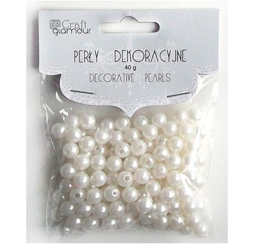 PERŁY DEKORACYJNE 8 MM, 40 G 3668