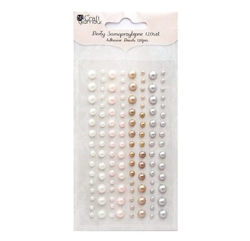PERŁY SAMOPRZYLEPNE 120 SZT. MOCCA CREAM 5181